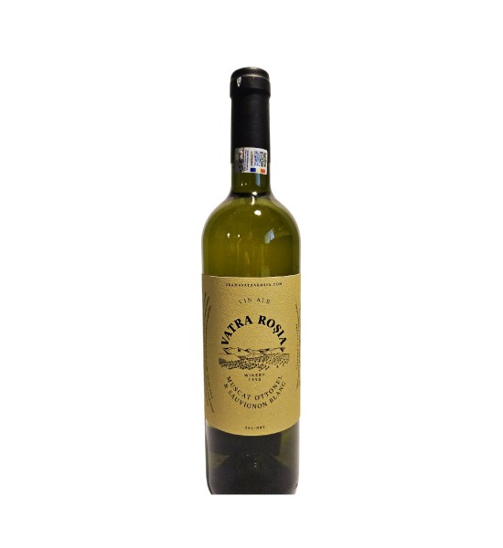 Vatra Rosia Muscat Ottonel & Sauvignon Blanc - Vin Sec Alb - Romania - 0.75L - 1