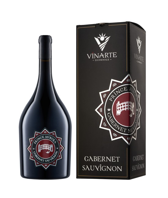 Vinarte Prince Mircea Cabernet Sauvignon Magnum - Vin Rosu Sec - Romania - 1.5L Vinarte Prince Mircea Cabernet Sauvignon Magnum - Vin Rosu Sec - Romania - 1.5L