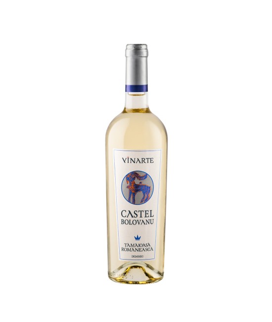 Vinarte Castel Bolovanu Tamaioasa Romaneasca - Vin Alb Demisec - Romania - 0.75L Vinarte Castel Bolovanu Tamaioasa Romaneasca - Vin Alb Demisec - Romania - 0.75L