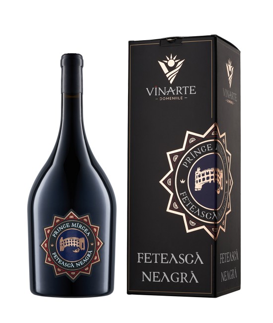 Vinarte Prince Mircea Feteasca Neagra Magnum - Vin Rosu Sec - Romania - 1.5L Vinarte Prince Mircea Feteasca Neagra Magnum - Vin Rosu Sec - Romania - 1.5L