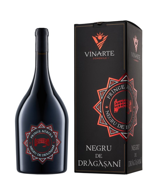 Vinarte Prince Mircea Negru de Dragasani Magnum - Vin Rosu Sec - Romania - 1.5L Vinarte Prince Mircea Negru de Dragasani Magnum - Vin Rosu Sec - Romania - 1.5L