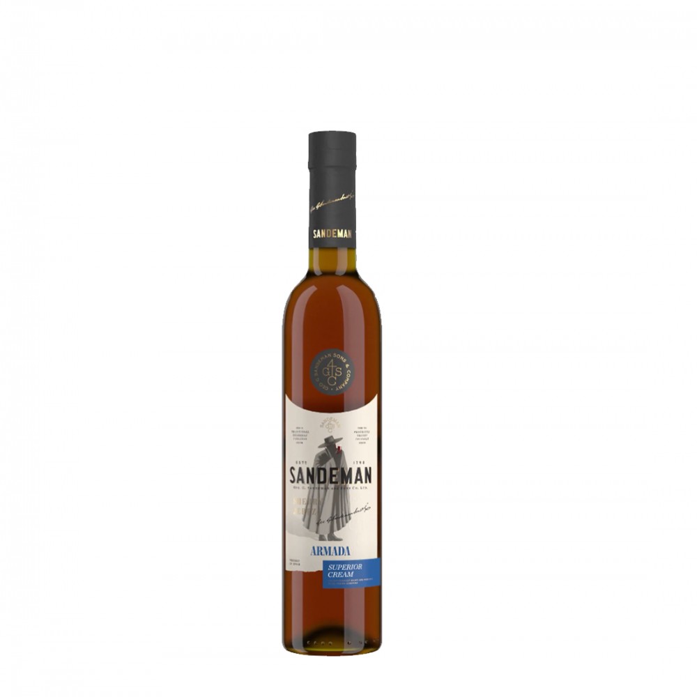 Sandeman Sherry Armada Superior Cream - Vin Alb Demisec - Spania - 0.5L Sandeman Sherry Armada Superior Cream - Vin Alb Demisec - Spania - 0.5L