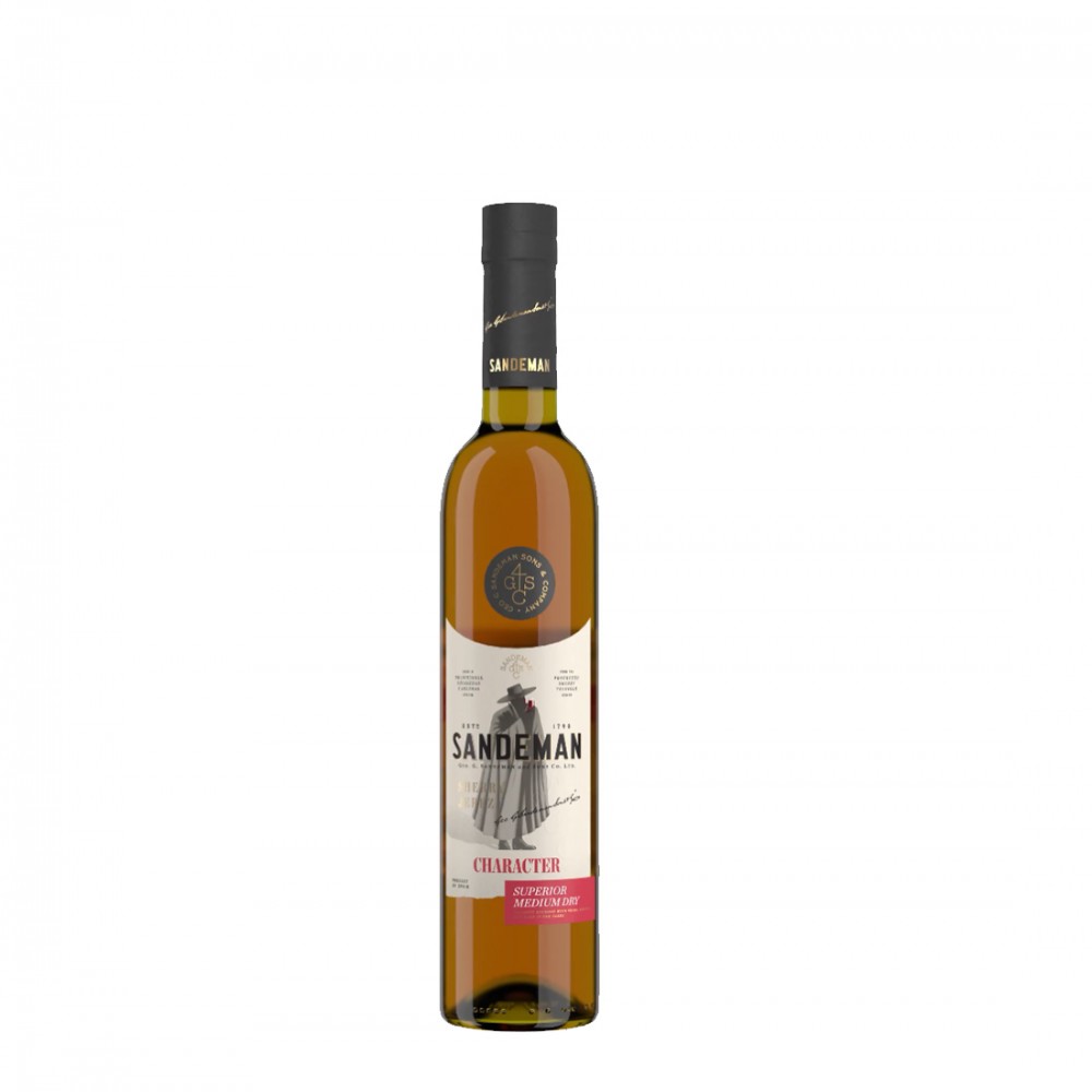 Sandeman Sherry Character Superior Medium Dry - Vin Alb Demisec  - Spania - 0.5L Sandeman Sherry Character Superior Medium Dry - Vin Alb Demisec  - Spania - 0.5L