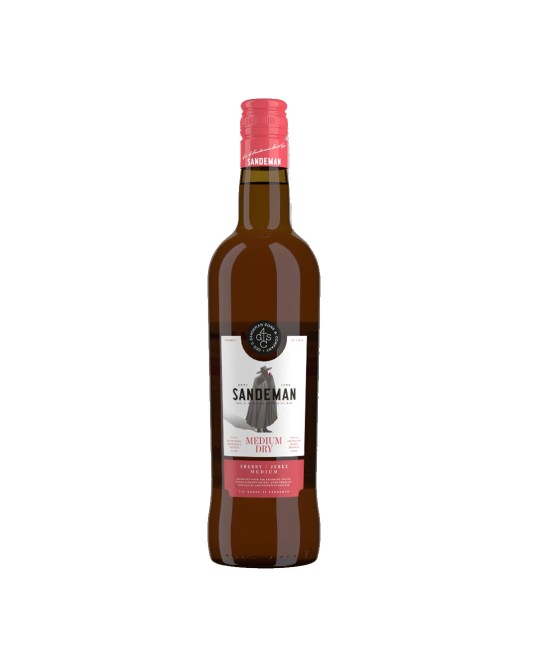 Sandeman Sherry Medium Dry - Vin Alb Demisec  - Spania - 0.75L Sandeman Sherry Medium Dry - Vin Alb Demisec  - Spania - 0.75L