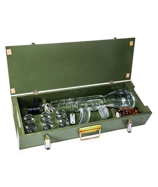 CADOURI - Red Army Kalashnikov Vodka Gift Set 1.2L