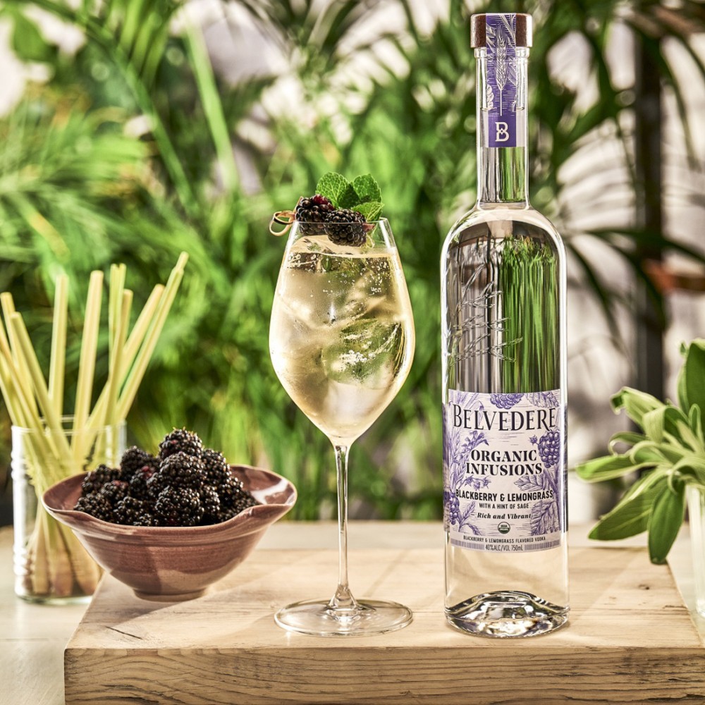 Belvedere Organic Infusions Blackberry & Lemongrass Vodka 0.7L Belvedere Organic Infusions Blackberry & Lemongrass Vodka 0.7L