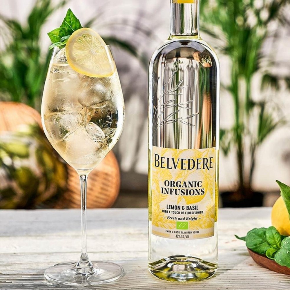 Belvedere Organic Infusions Lemon & Basil Vodka 0.7L Belvedere Organic Infusions Lemon & Basil Vodka 0.7L