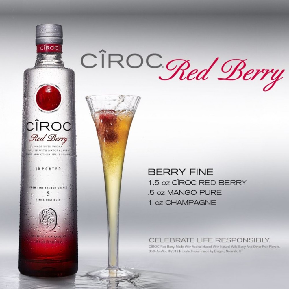 Ciroc Red Berry Vodka 1L Ciroc Red Berry Vodka 1L