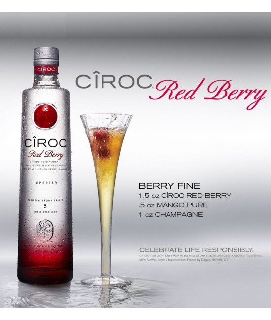Ciroc Red Berry Vodka 1L Ciroc Red Berry Vodka 1L