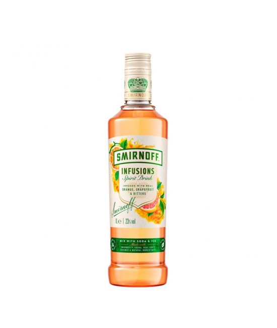Smirnoff Infusions Orange Grapefruit & Bitters Vodka 1L Smirnoff Infusions Orange Grapefruit & Bitters Vodka 1L