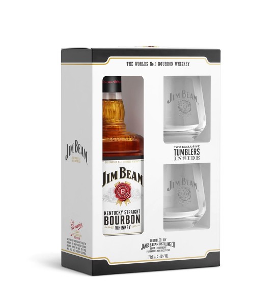 Jim Beam White Gift Set 0.7L Jim Beam White Gift Set 0.7L