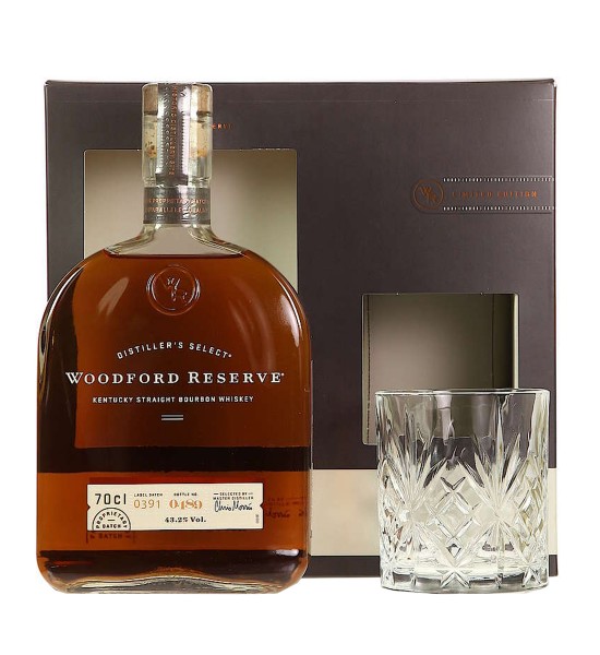 Woodford Reserve Gift Set Bourbon Whiskey 0.7L - 1