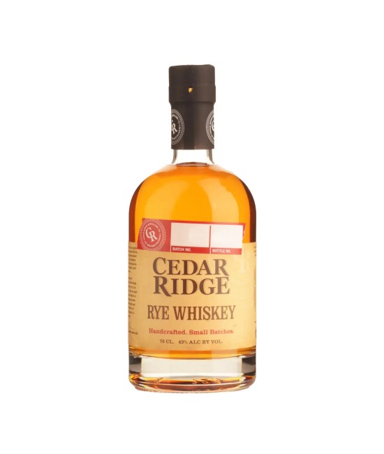 Cedar Ridge Rye Whiskey 0.7L AMERICAN WHISKEY - Cedar Ridge Rye Whiskey 0.7L