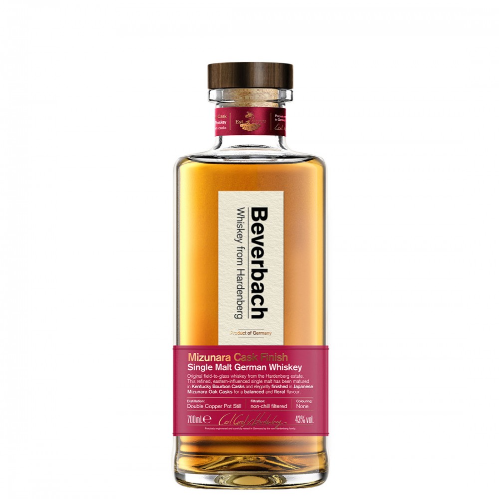 Beverbach Mizunara Oak Cask Finish German Single Malt Whisky 0.7L Beverbach Mizunara Oak Cask Finish German Single Malt Whisky 0.7L