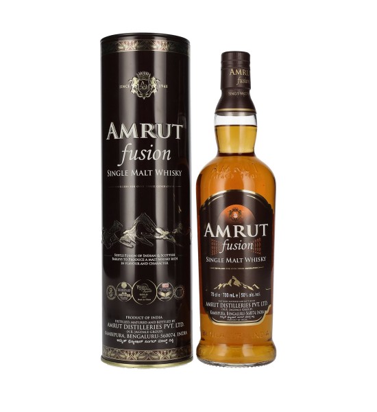 Amrut Fusion Indian Single Malt Whisky 0.7L - 1