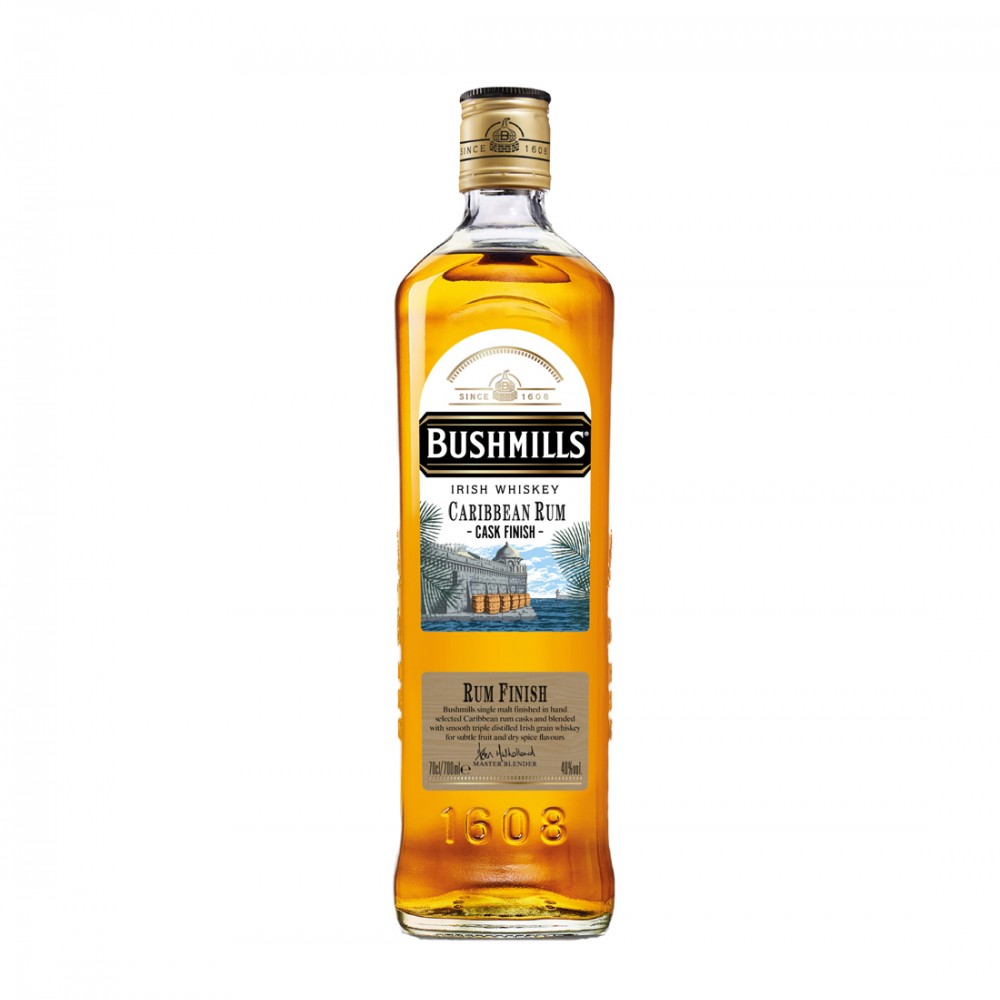 Bushmills Caribbean Rum Cask Finish Irish Whiskey 0.7L