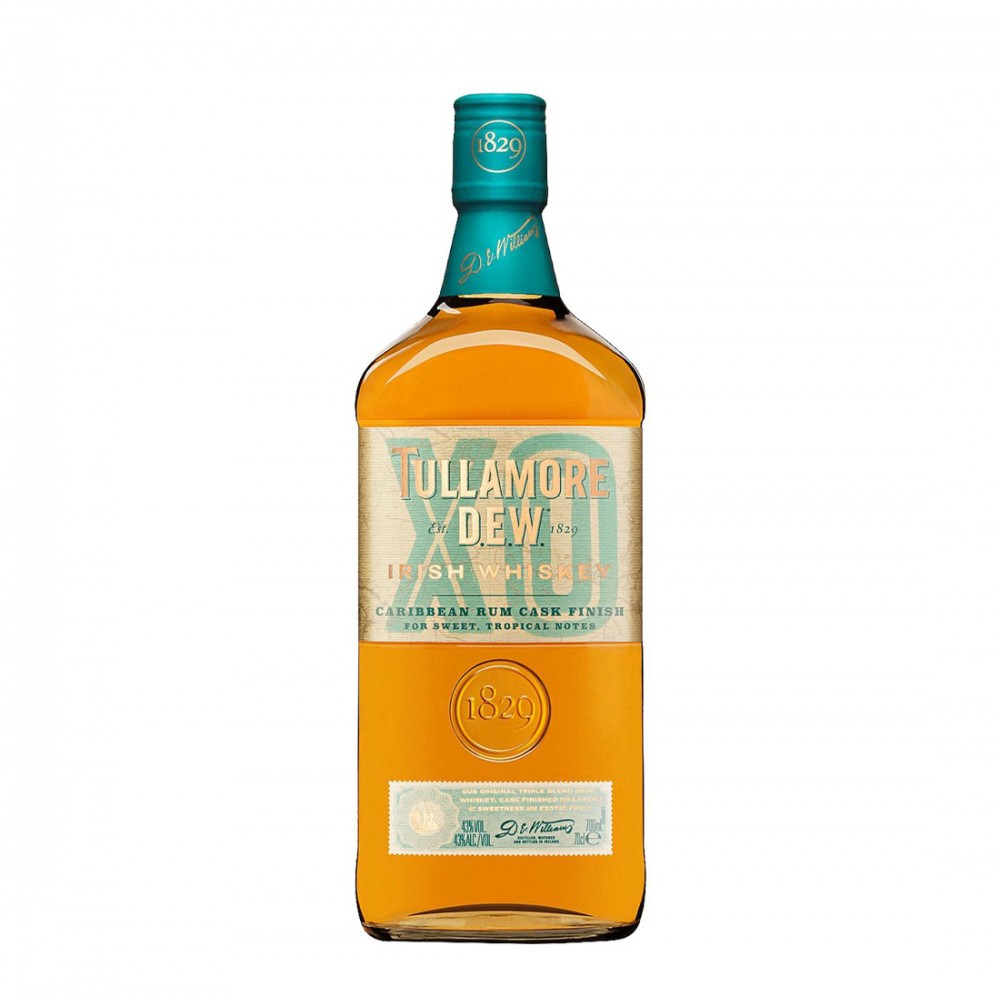 Tullamore Dew Caribbean Rum Cask Finish Blended Irish Whiskey 1L Tullamore Dew Caribbean Rum Cask Finish Blended Irish Whiskey 1L