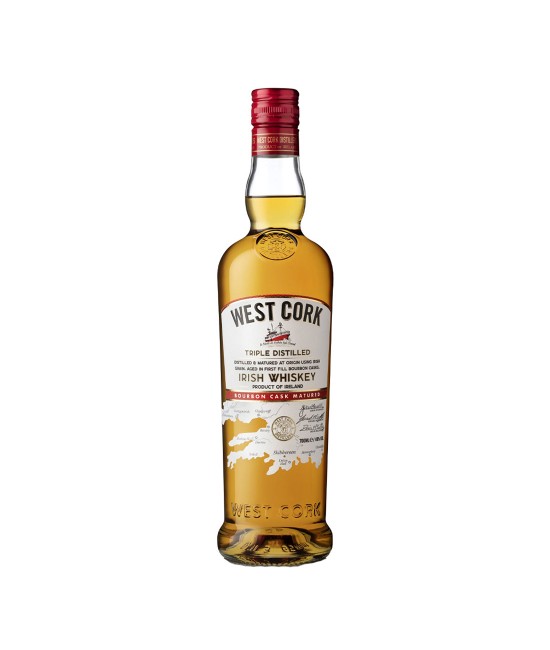 WHISKY - West Cork Rum Bourbon Triple Distilled Irish Whiskey 0.7L