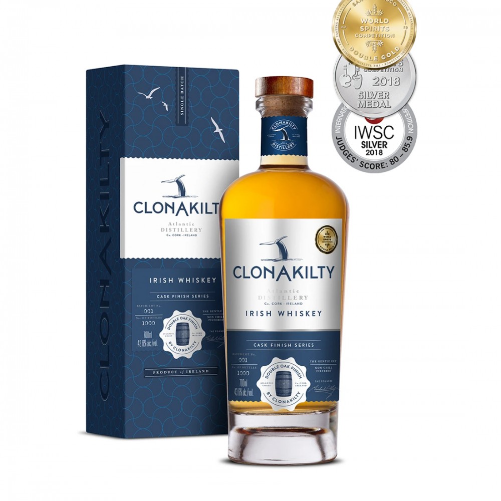 Clonakilty Single Batch Double Oak Finish Blended Irish Whiskey 0.7L