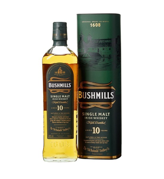 Bushmills Triple Distilled 10 ani 0.7L Bushmills Triple Distilled 10 ani 0.7L