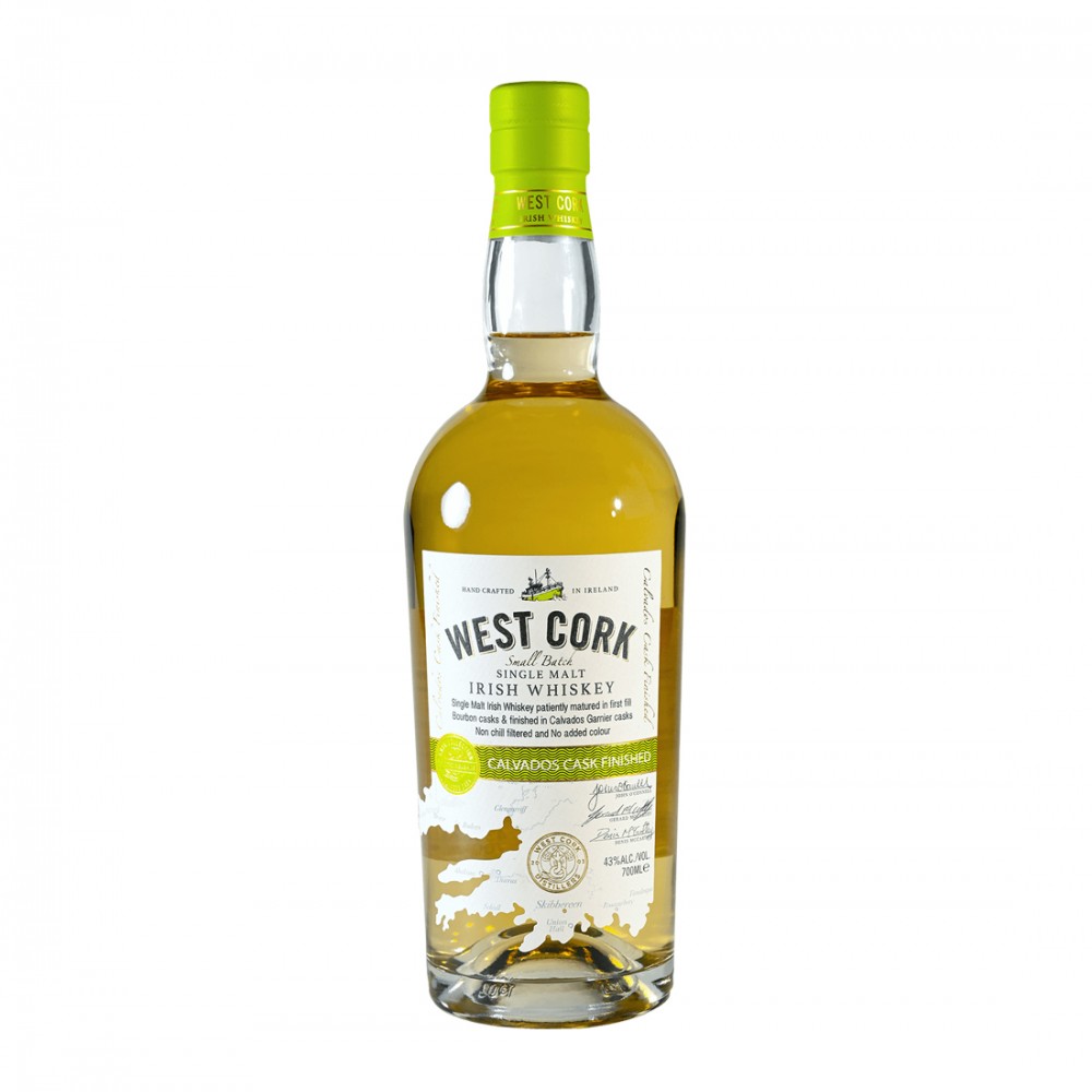 West Cork Calvados Cask Finished Single Malt Irish Whiskey 0.7L West Cork Calvados Cask Finished Single Malt Irish Whiskey 0.7L