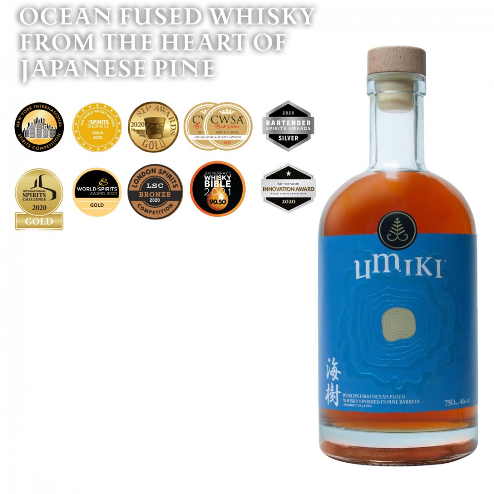 Umiki Ocean Fused Blended Japanese Whisky 0.75L Umiki Ocean Fused Blended Japanese Whisky 0.75L