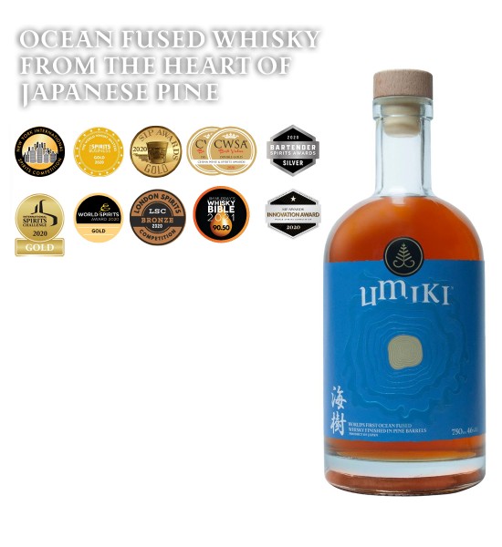 Umiki Ocean Fused Blended Japanese Whisky 0.75L - 1