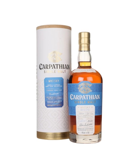 PRODUSE NOI - Alexandrion Carpathian Single Malt Whisky Greek Cypriot Wine Cask Collection Single Cask Vradiano 0.7L