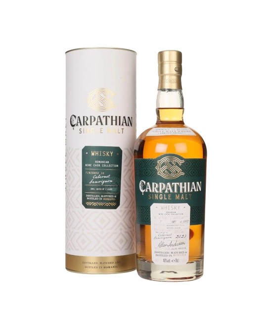 WHISKY - Alexandrion Carpathian Single Malt Whisky Romanian Wine Cask Collection Cabernet Sauvignon 0.7L