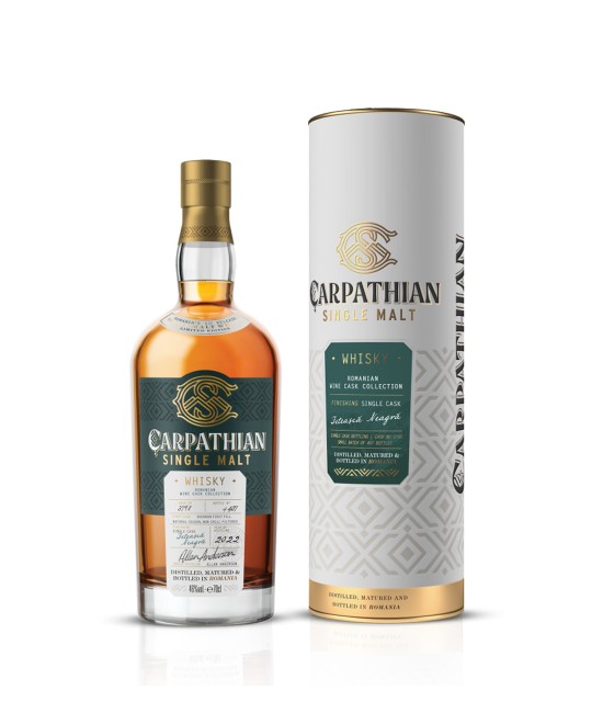 WHISKY - Alexandrion Carpathian Single Malt Whisky Romanian Wine Cask Collection Feteasca Neagra 0.7L