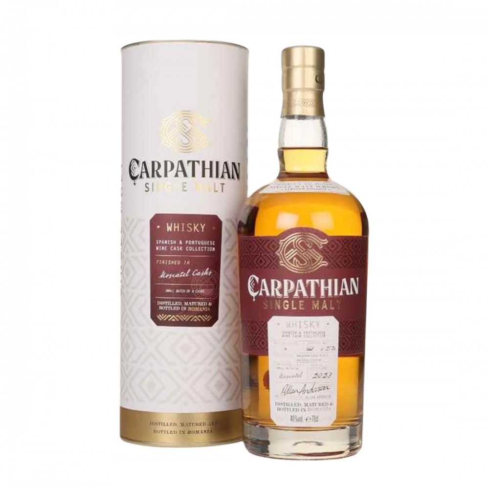Alexandrion Carpathian Single Malt Whisky Spanish Portuguese Wine Cask Collection Moscatel Casks 0.7L
