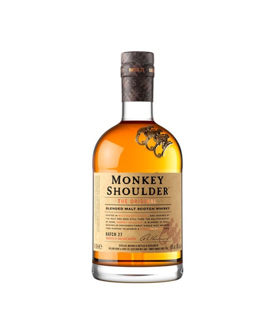 Monkey Shoulder Batch 27 Blended Malt Scotch Whisky 0.7L BLENDED MALT - Monkey Shoulder Batch 27 Blended Malt Scotch Whisky 0.7L