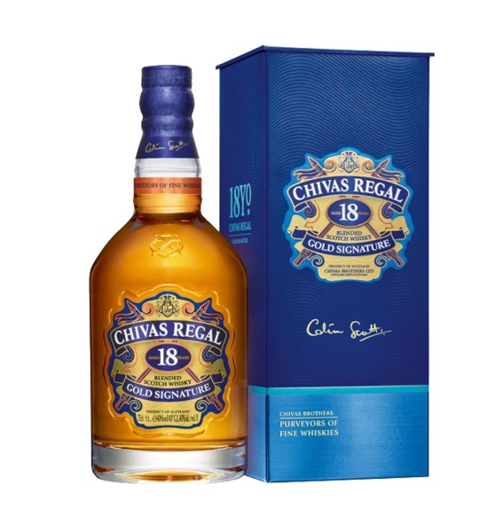 Chivas Regal Gold Signature 18 ani Blended Scotch Whisky 1L - 1