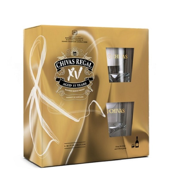 Chivas Regal XV 15 ani Gift Set Blended Scotch Whisky 0.7L  - 1