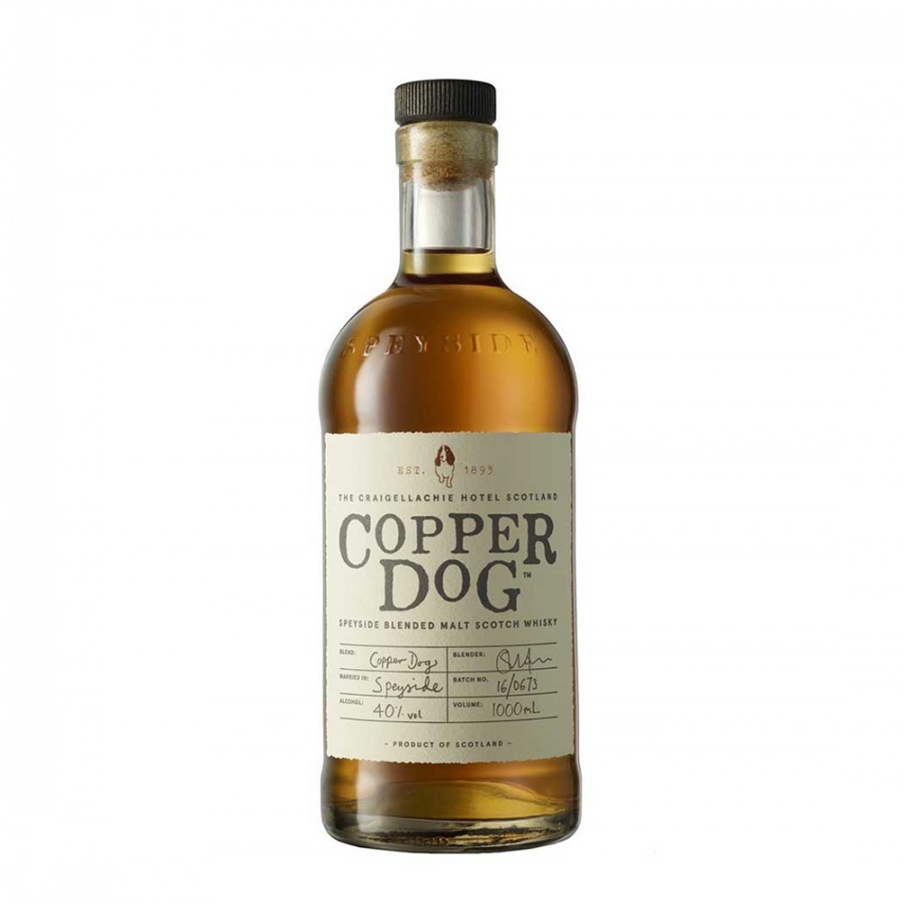 Copper Dog Blended Malt Blended Scotch Whisky 1L Copper Dog Blended Malt Blended Scotch Whisky 1L