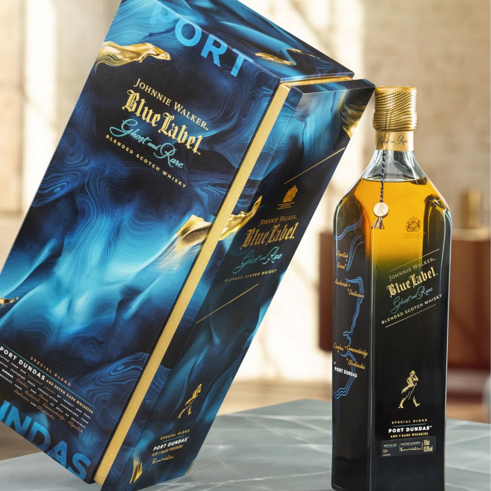 Johnnie Walker Blue Label Ghost and Rare Glenury Royal Special Blend Scotch Whisky 1L Johnnie Walker Blue Label Ghost and Rare Glenury Royal Special Blend Scotch Whisky 1L