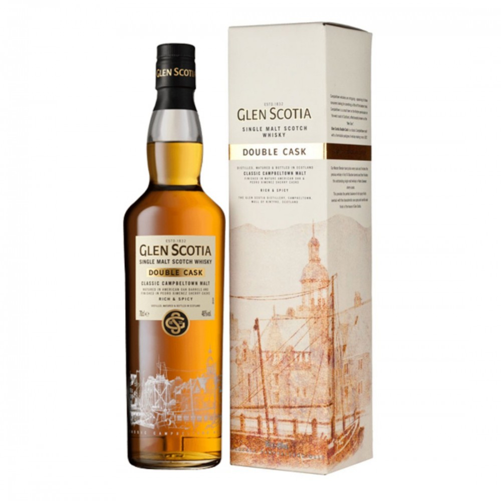 Glen Scotia Double Cask Classic Campbeltown Single Malt Scotch Whisky 0.7L Glen Scotia Double Cask Classic Campbeltown Single Malt Scotch Whisky 0.7L