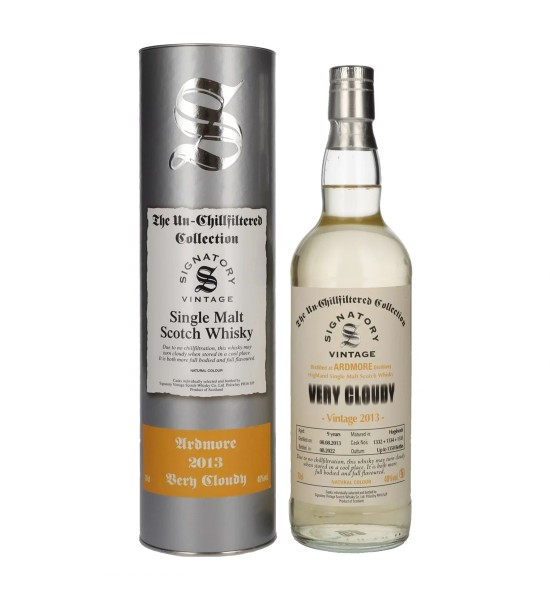 Signatory Vintage Ardmore Very Cloudy  the Unchillfiltered 9 ani Highland Single Malt Scotch Whisky 0.7L  - 1