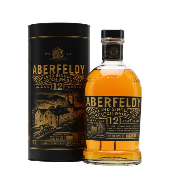 Aberfeldy 12 ani Highland Single Malt Scotch Whisky 0.7L - 1