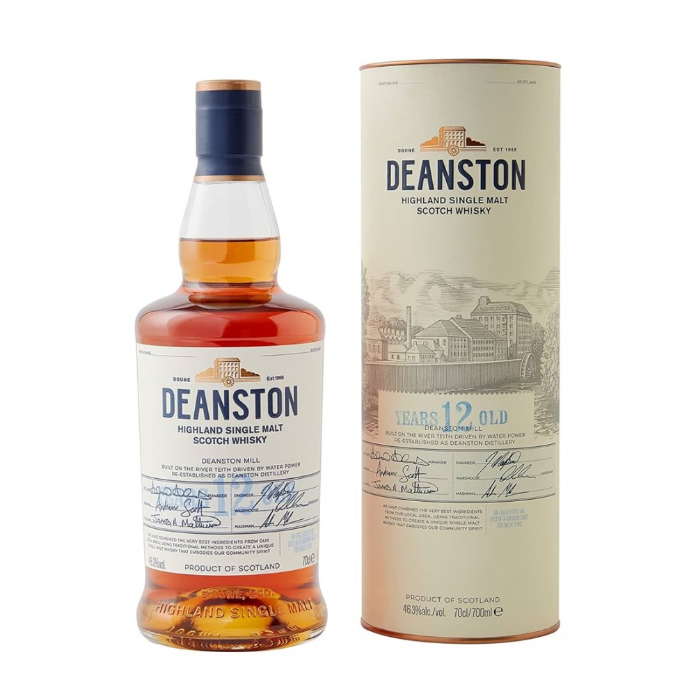 Deanston Highland Single Malt Scotch Whisky 12 ani 0.7L Deanston Highland Single Malt Scotch Whisky 12 ani 0.7L