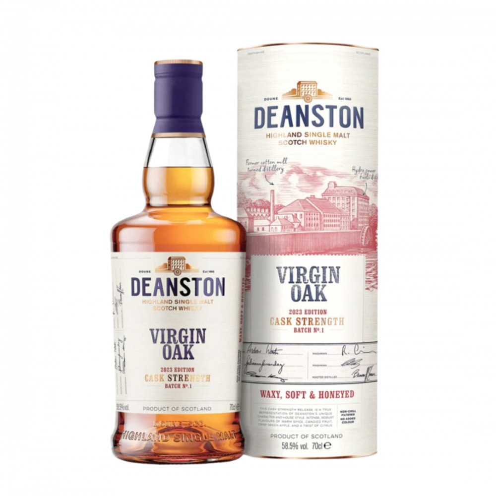 Deanston Highland Single Malt Scotch Whisky Virgin Oak Cask Strength 0.7L Deanston Highland Single Malt Scotch Whisky Virgin Oak Cask Strength 0.7L