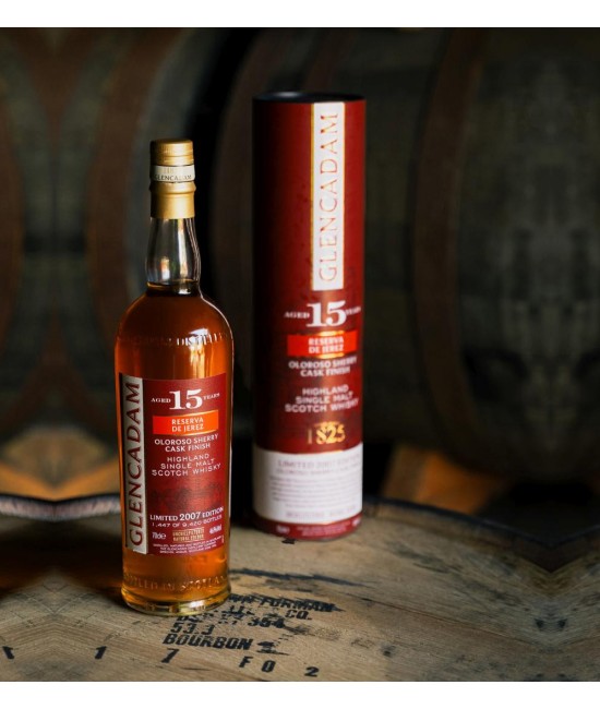 Glencadam 15 ani Reserva de Jerez Oloroso Sherry Cask Finish Limited 2007 Edition Whisky 0.7L WHISKY - Glencadam 15 ani Reserva de Jerez Oloroso Sherry Cask Finish Limited 2007 Edition Whisky 0.7L