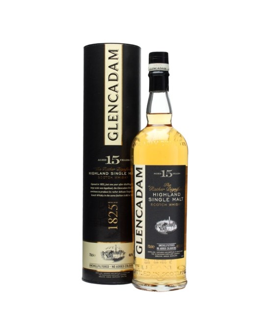 Glencadam 15 ani Highland Single Malt Scotch Unchillfiltered Whisky 0.7L