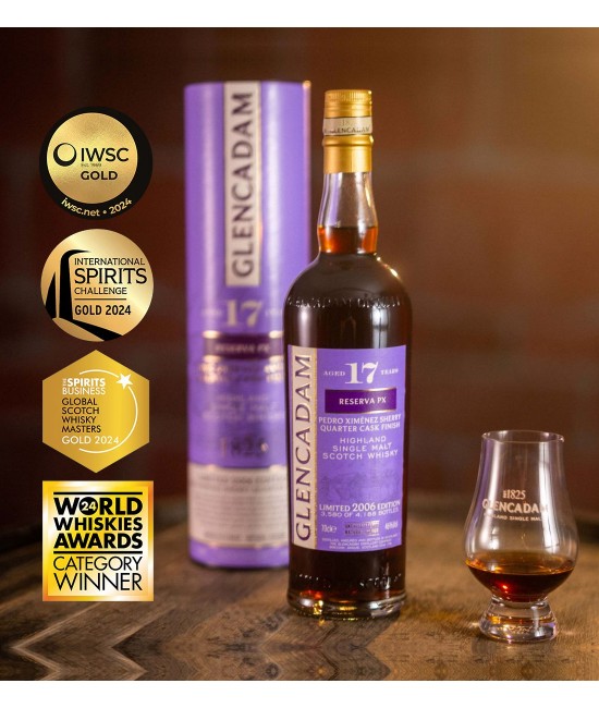 Glencadam 17 ani Reserva PX Sherry Quarter Cask Finish Limited 2006 Edition Whisky 0.7L WHISKY - Glencadam 17 ani Reserva PX Sherry Quarter Cask Finish Limited 2006 Edition Whisky 0.7L
