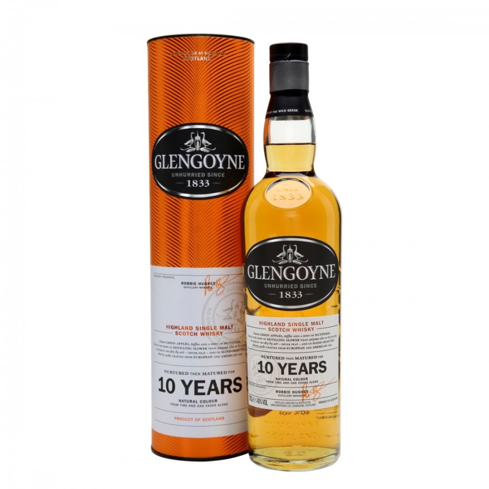 Glengoyne 10 ani Highland Single Malt Scotch Whisky 0.7L