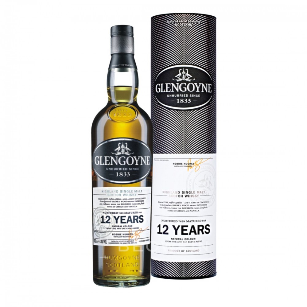 Glengoyne 12 ani Highland Single Malt Scotch Whisky 0.7L