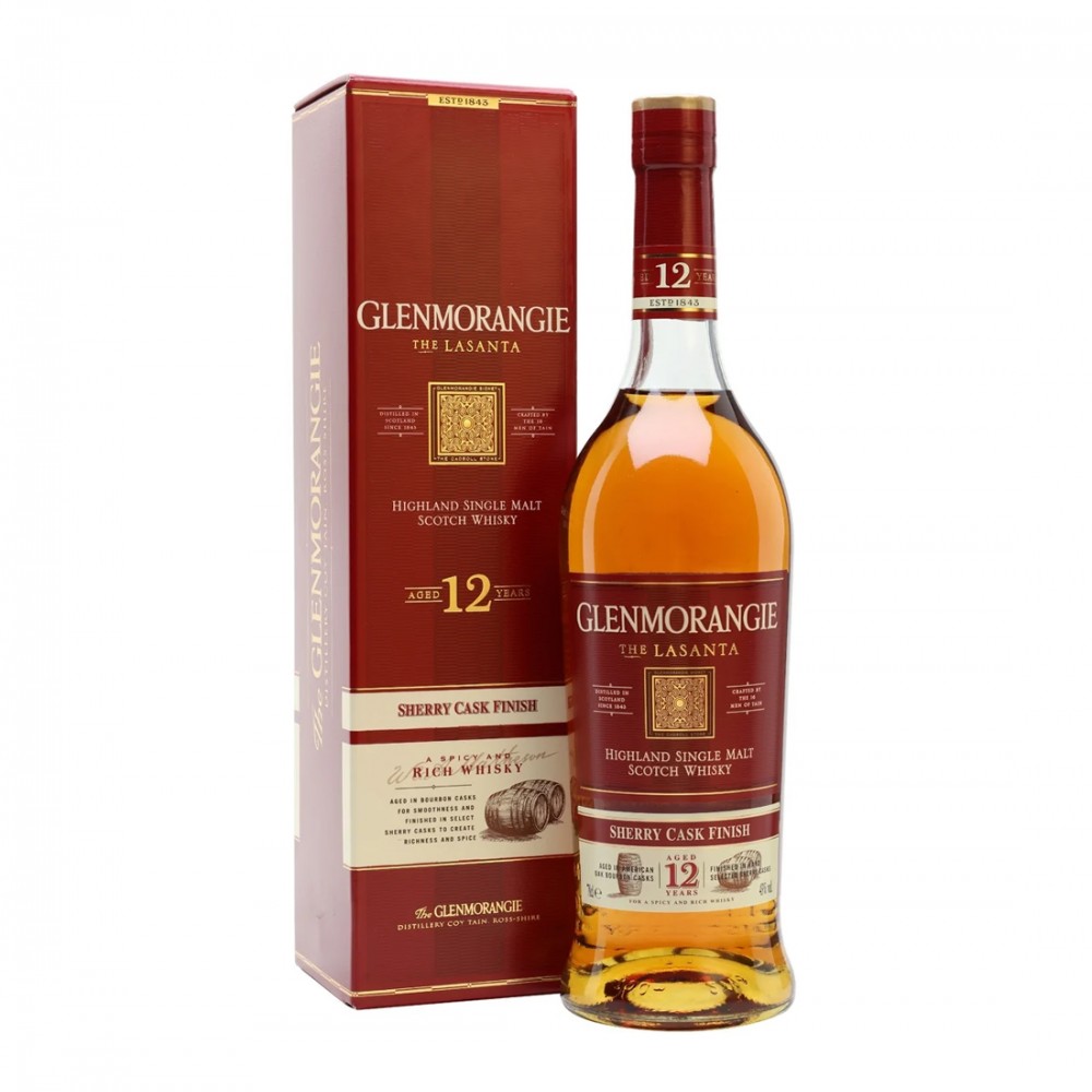 Glenmorangie The Lasanta 12 ani Highland Single Malt Scotch Whisky 0.7L Glenmorangie The Lasanta 12 ani Highland Single Malt Scotch Whisky 0.7L