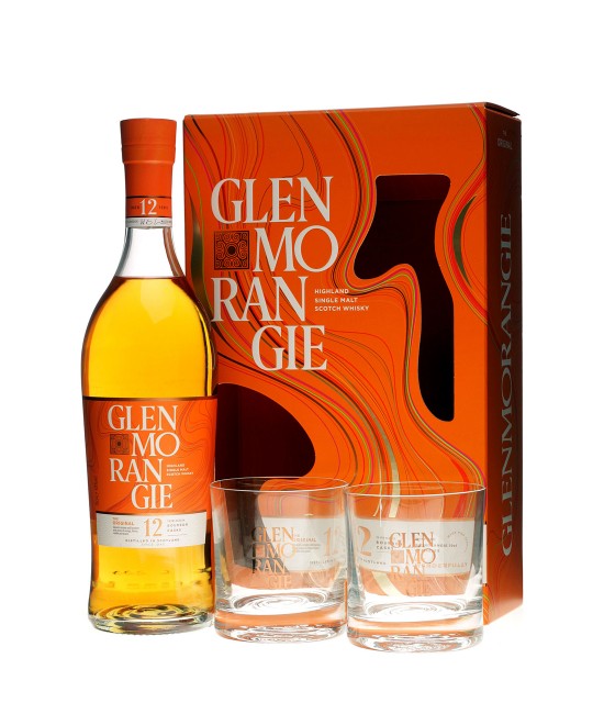Glenmorangie 12 ani The Original Gift Set Whisky 0.7L