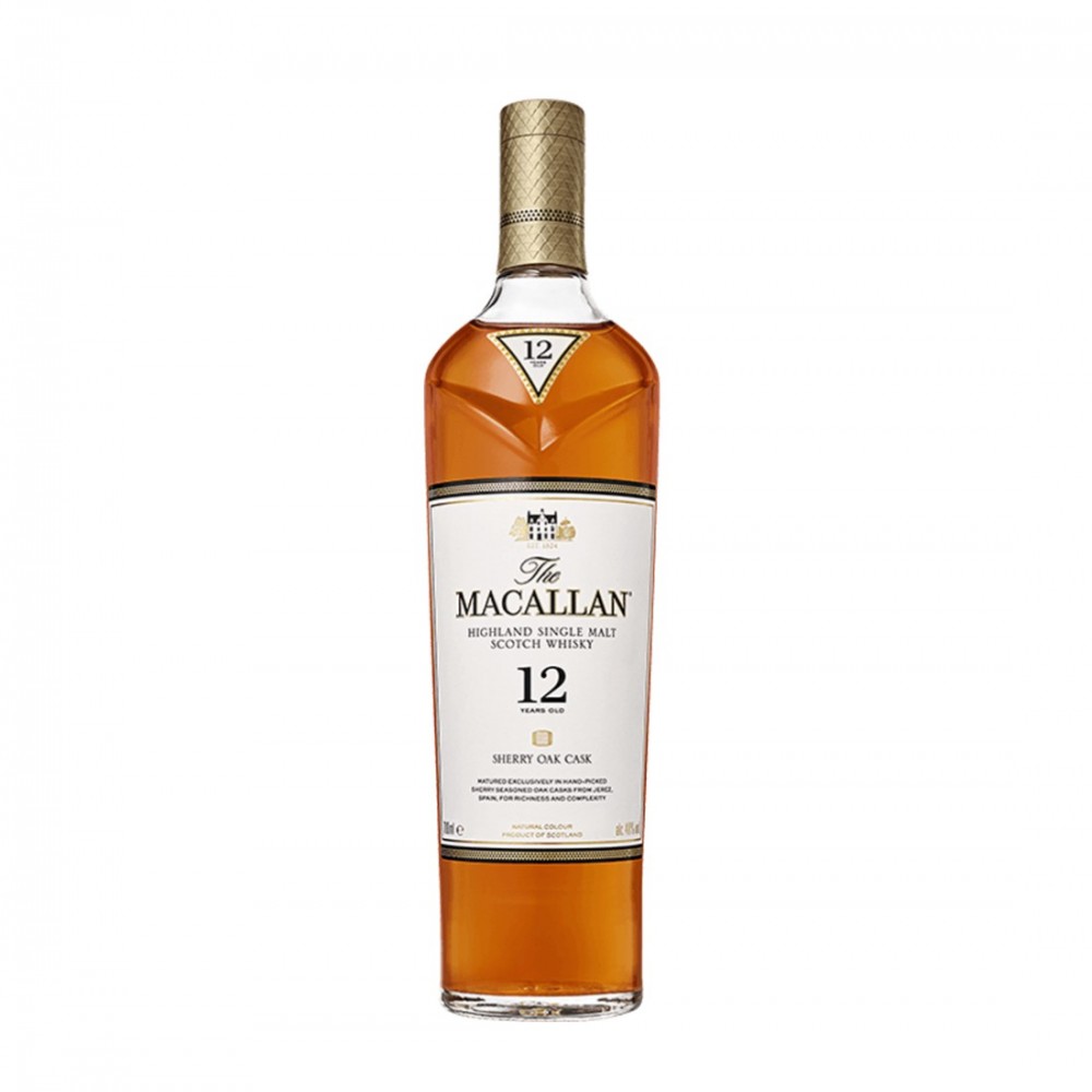 The Macallan Sherry Oak 12 ani Highland Single Malt Scotch Whisky 0.7L