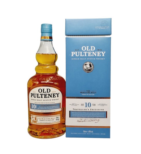 Old Pulteney 10 ani Highland Single Malt Scotch Whisky 1L - 1